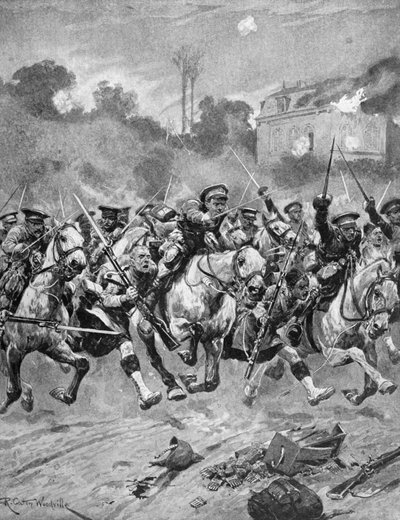 WW1 - Battle of St Quentin 1914 by Richard Caton II Woodville